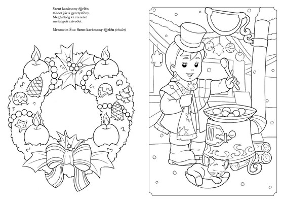 Itt a karácsony! – verses kifestő