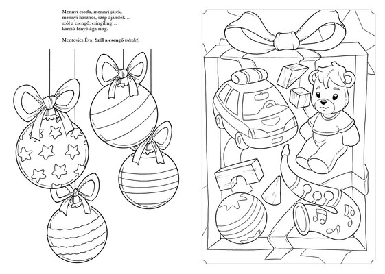 Itt a karácsony! – verses kifestő