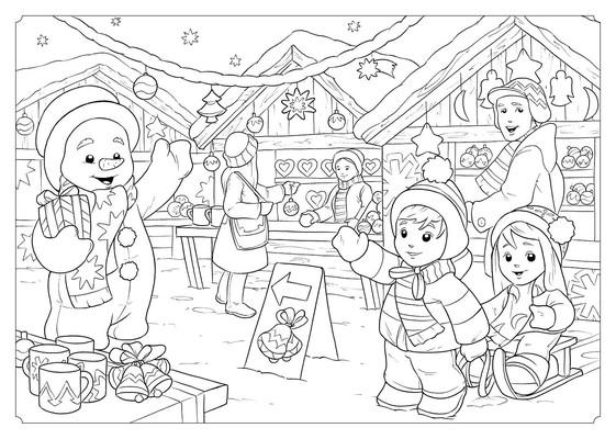 Itt a karácsony! – verses kifestő