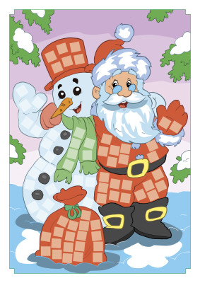 Matricamozaik - Itt a Mikulás