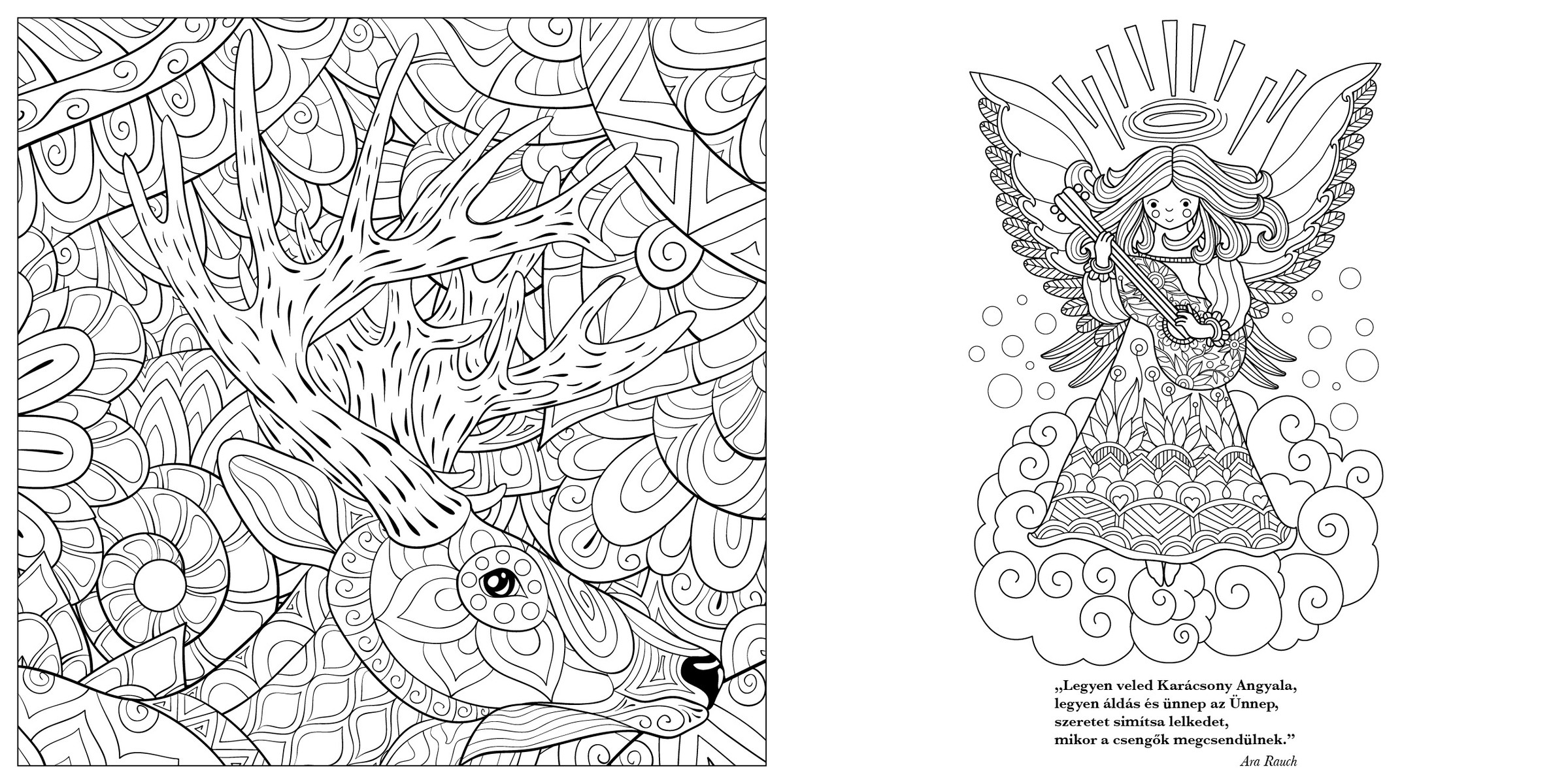 Karácsonyi meglepetés színező