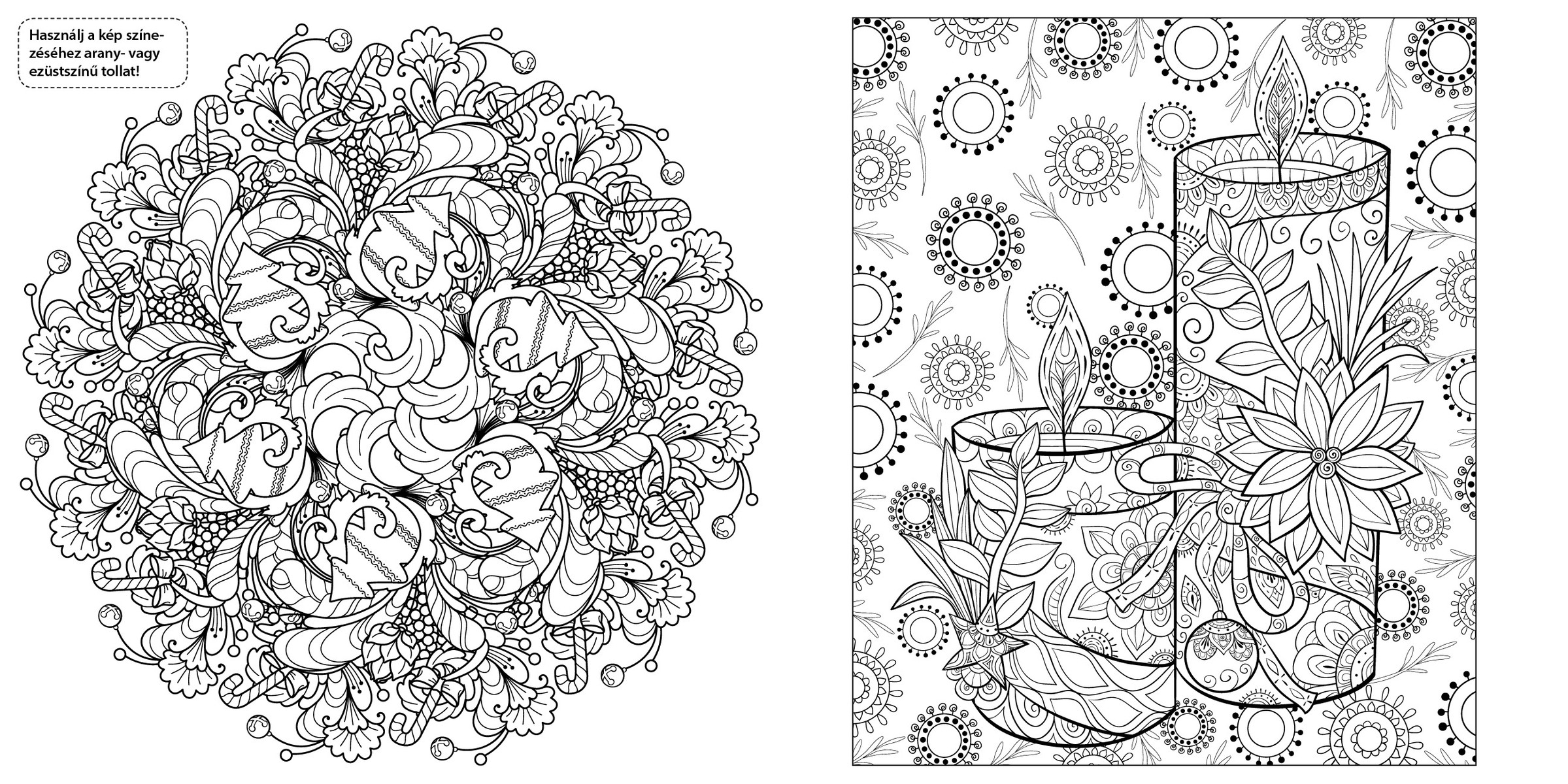 Karácsonyi meglepetés színező