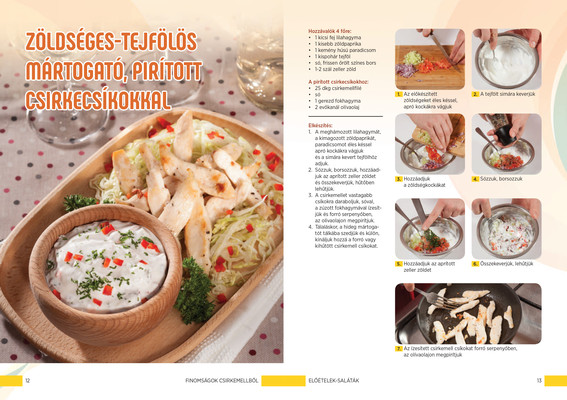 Finomságok csirkemellből