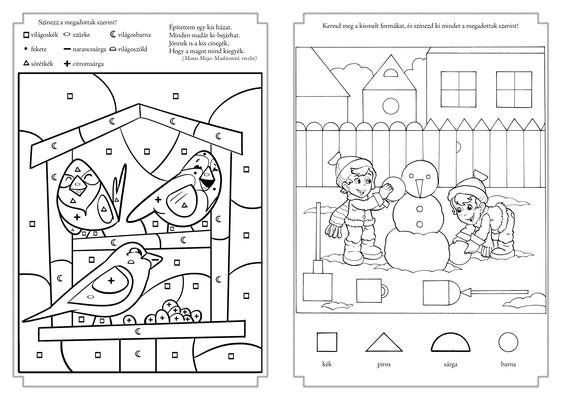 Mikulás meglepetések – mondókás kifestő