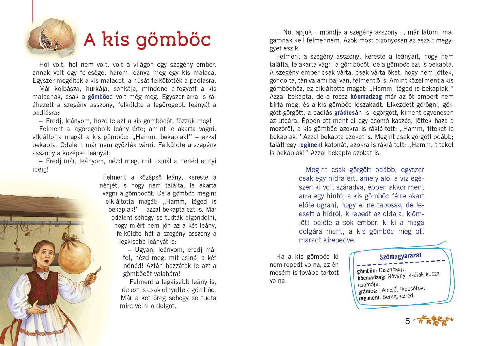 Válogatott magyar népmesék – kisiskolásoknak olvasókönyv