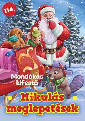 Mikulás meglepetések – mondókás kifestő